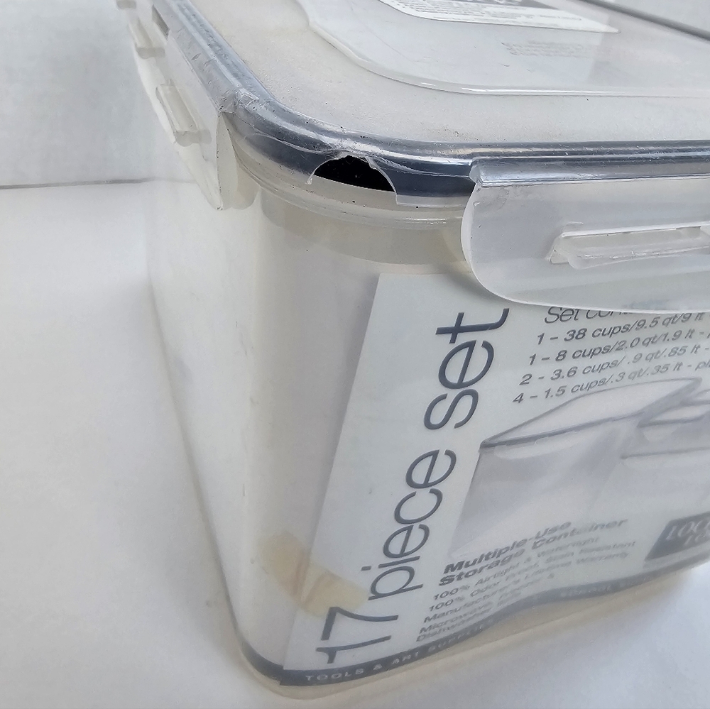 Lock & Lock Set Of 17 Multi-Use Nesting Storage Containers & Lids Vintage NOS - Picture 6 of 14